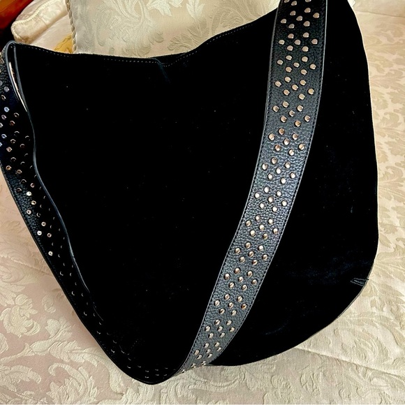 MODA LUXE NWOT!!! SUEDE HOBO BAG - Picture 4 of 6